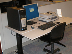 Assistive Technology station in the Reference area.