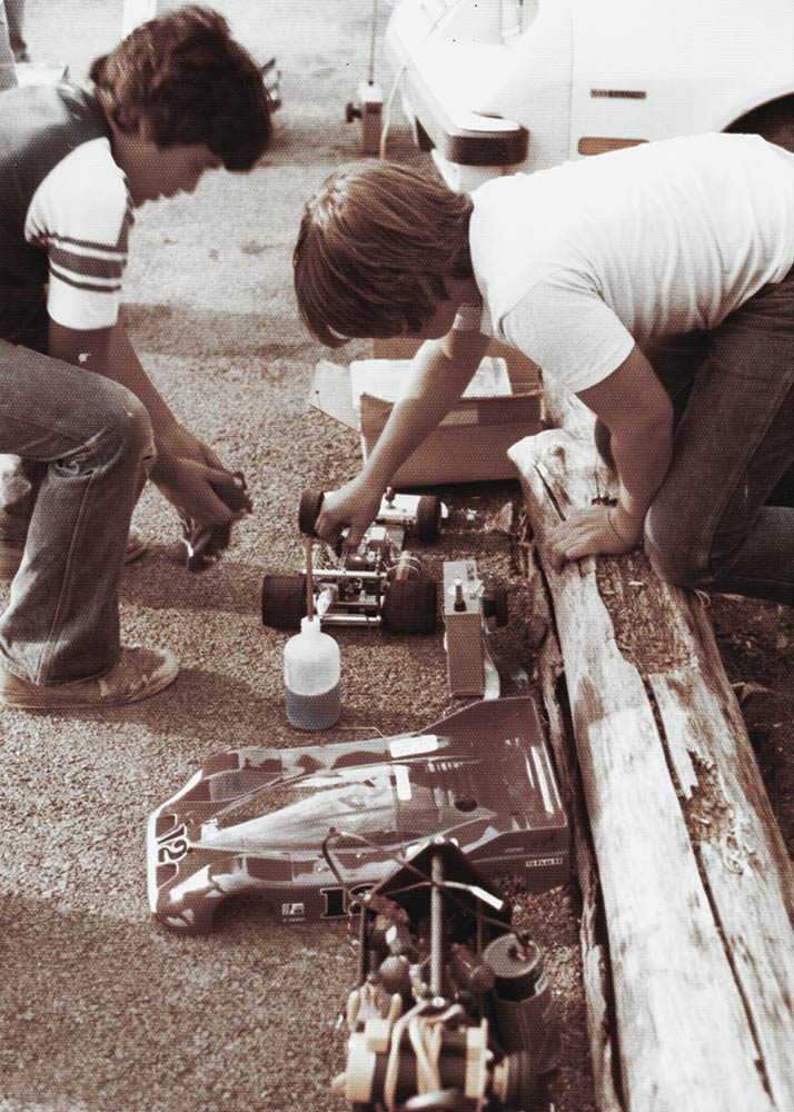 They adjust the fuel/air mixture of Fletcher’s car. The cars were powered by nitro gas.