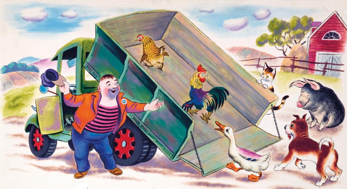 The Happy Man and His Dump Truck, ©1950 by Tibor Gergely