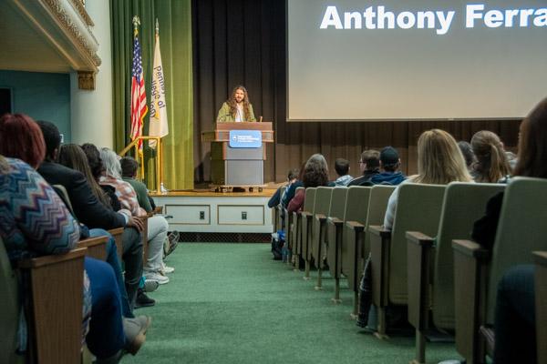  Anthony Ferraro, who is blind and training for the 2024 Paralympics U.S. judo team, offers an encouraging keynote.