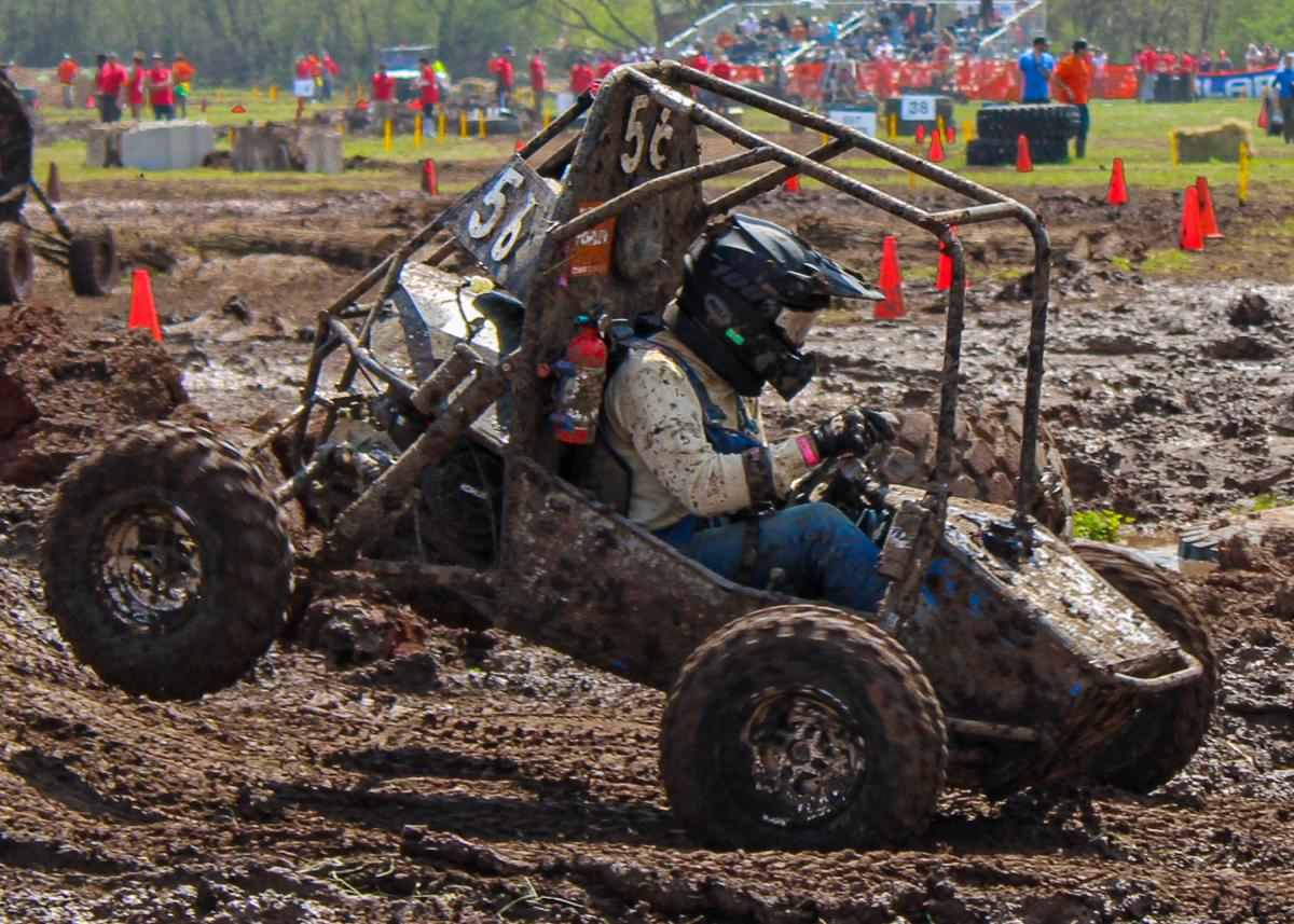 The four-hour endurance race depicted here will be one of several events during Baja SAE Williamsport, scheduled for next May at Pennsylvania College of Technology’s Earth Science Center. The international collegiate competition requires schools to design and build a single-seat car to withstand various performance tests. Since 2011, the Penn College team has 13 top-10 finishes in the endurance race, including two wins in 2022.  (Photo by team member Casey B. Campbell)