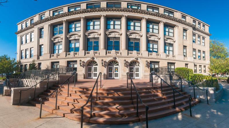 An historic Williamsport icon, Penn College’s longest standing building is home to the School of Business, Arts, & Sciences, faculty offices, the Emergency Medical Services/Paramedic lab, and a gorgeous dome-ceilinged two-level auditorium.