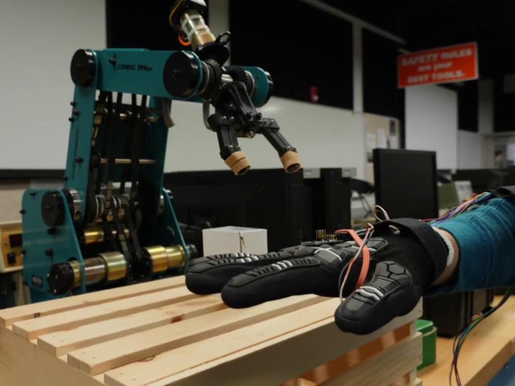 Wired Glove Gives Life to Robot